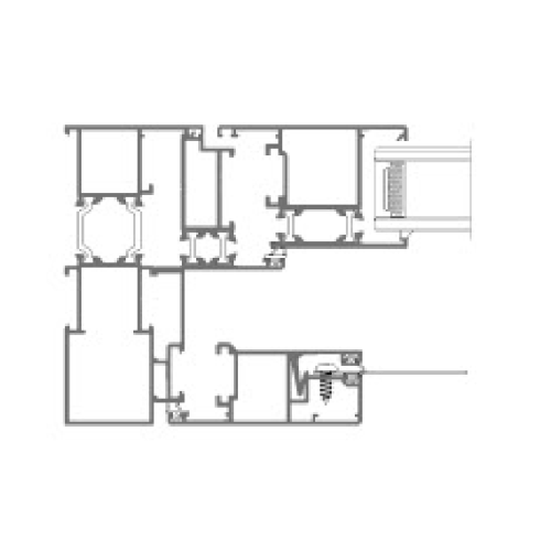 Soundproof Double Glazed Door aluminum profile for doors windows Supplier